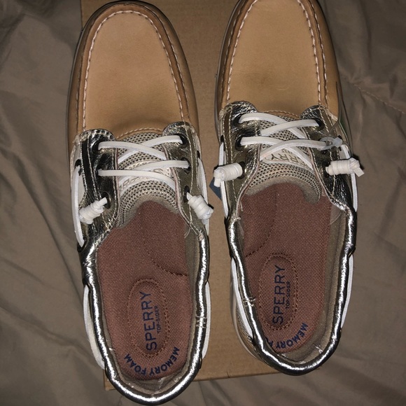 Sperry topsider rosefish linen/platinum W SZ 6 1/2 - Picture 6 of 6